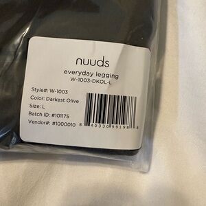 Nuuds Darkest Green Leggings